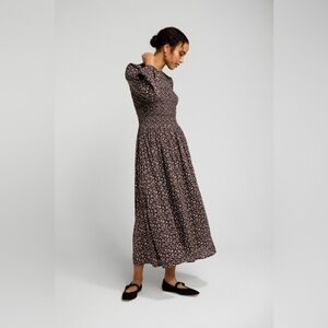 madewell brown gingham dress Madewell Jacquard Button-Front Mini Dress Gingham Check Antique Yellow Size XXL